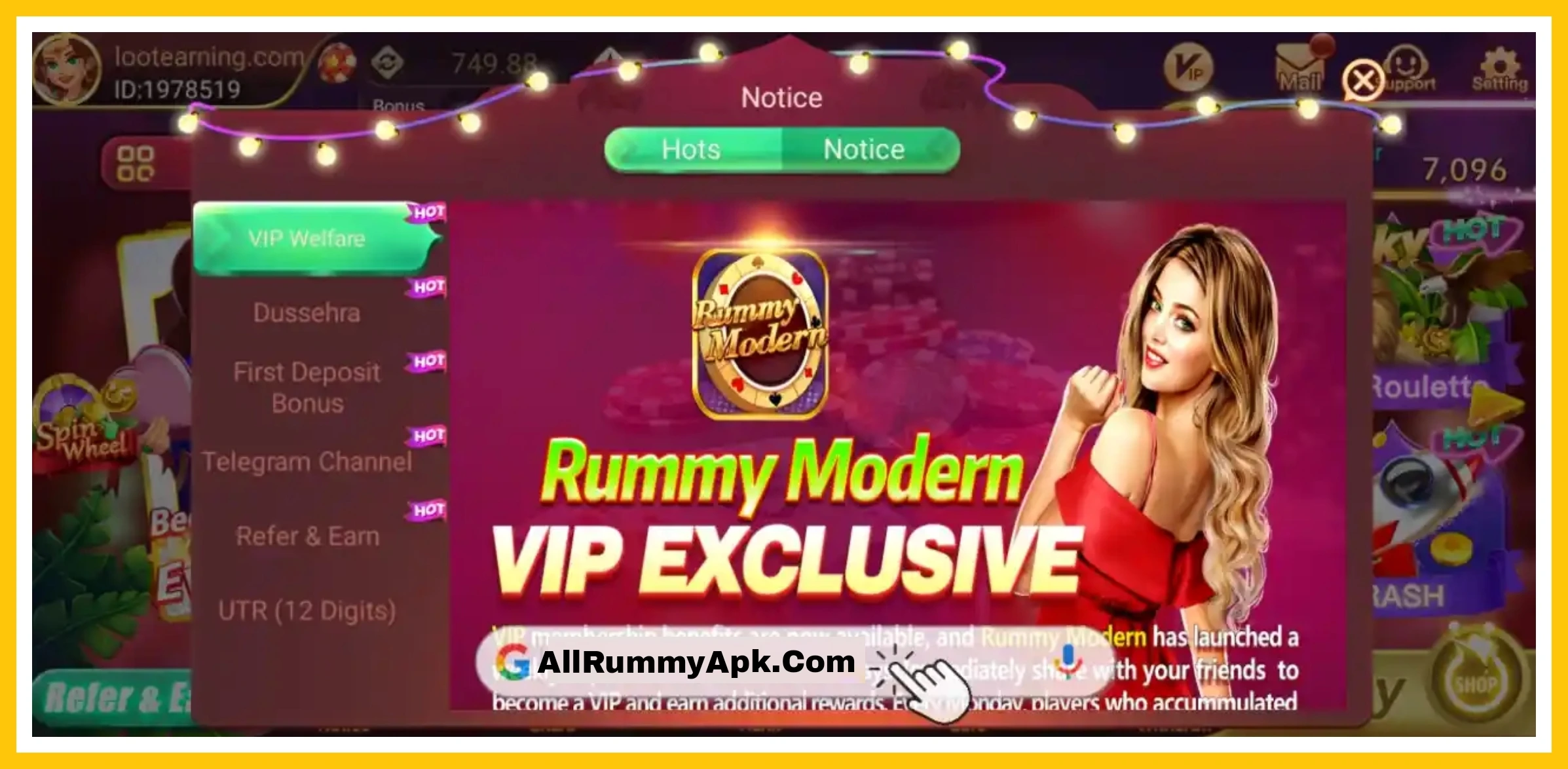 Modern Rummy VIP Features